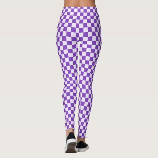 Grape soda checkerboard pattern leggings (Rückseite)