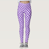 Grape soda checkerboard pattern leggings (Vorderseite)