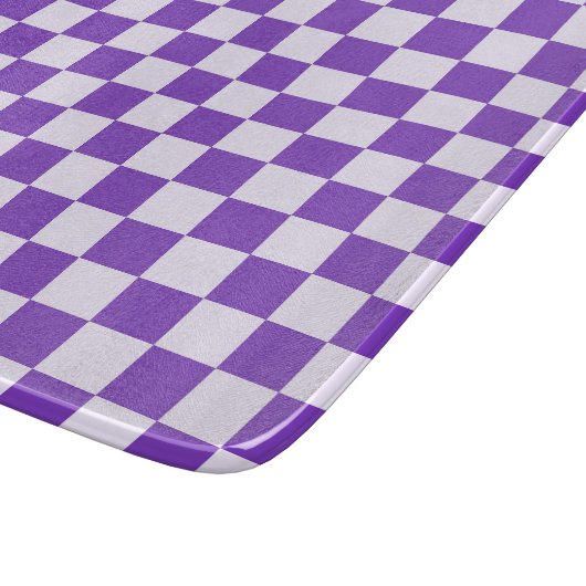 Grape soda checkerboard pattern schneidebrett (Ecke)