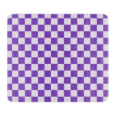 Grape soda checkerboard pattern schneidebrett (Vorderseite)