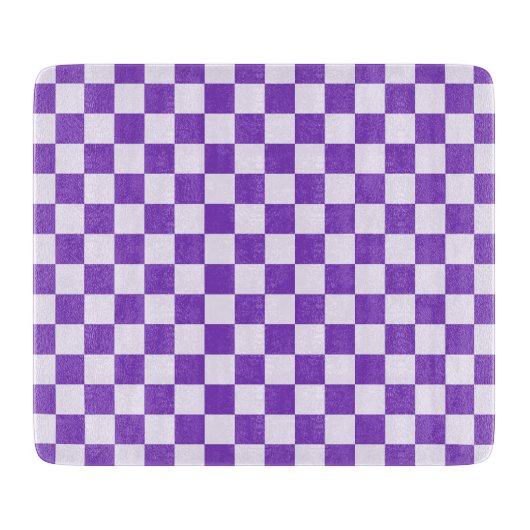 Grape soda checkerboard pattern schneidebrett (Vorderseite)