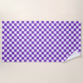 Grape soda checkerboard pattern strandtuch (Vorderseite)