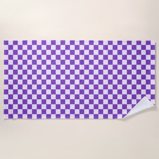 Grape soda checkerboard pattern strandtuch (Vorderseite)