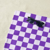 Grape soda checkerboard pattern strandtuch (Beispiel)