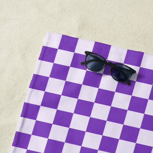 Grape soda checkerboard pattern strandtuch (Beispiel)
