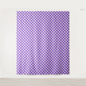 Grape soda checkerboard pattern wandteppich (Vorderseite)