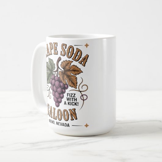 Grape Soda Saloon Kaffeetasse (Vorderseite Links)