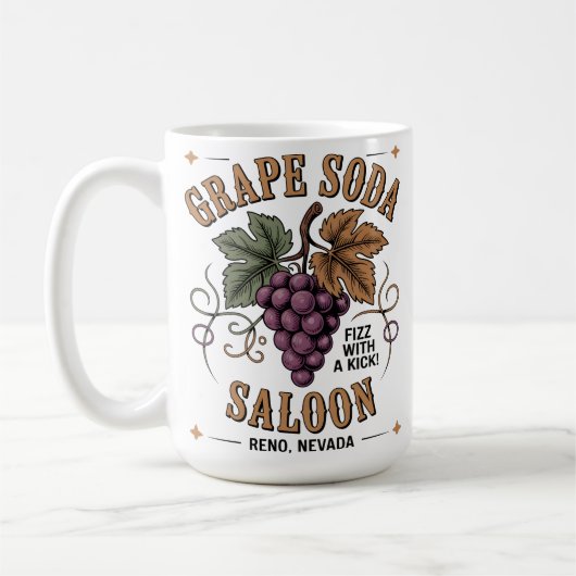 Grape Soda Saloon Kaffeetasse (Links)