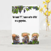 GRAPE VINE BIRTHDAY KARTE (Gelbe Blume)