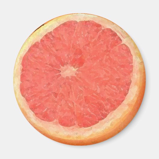 Grapefruit-Aquarell - Magnet (Vorne)