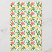 Grapefruit Baby Names Alphabet Baby Shower Game (Rückseite)