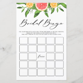 Grapefruit Bridal Bingo Summer Brautparty Game