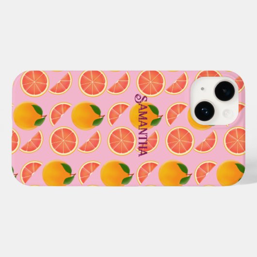 Grapefruit Case-Mate iPhone Hülle (Rückseite (Horizontal))