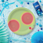 Grapefruit & Cherries Paper Tellers Frucht Teller (Party)