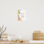 Grapefruit Citrus Brautparty Mimosa Bar Sign Poster (Küche)