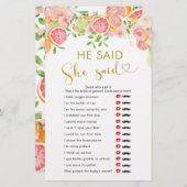 Grapefruit Citrus Brautparty sagte er sagte, sie s (Vorne/Hinten)