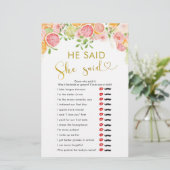 Grapefruit Citrus Brautparty sagte er sagte, sie s (Stehend Vorderseite)