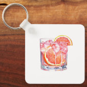 Grapefruit Citrus Cocktail Schlüsselanhänger (Vorderseite)
