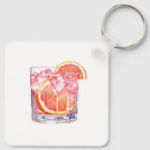 Grapefruit Citrus Cocktail Schlüsselanhänger (Rückseite)