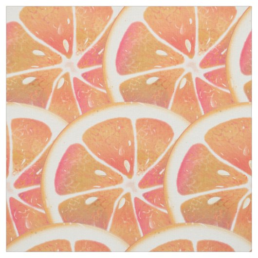 Grapefruit Citrus Fruit Slice Stoff (Muster)