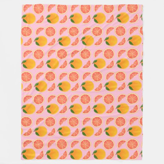 Grapefruit Fleecedecke (Vorderseite)