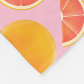 Grapefruit Fleecedecke (Ecke)