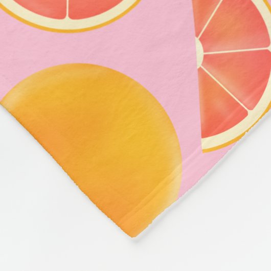 Grapefruit Fleecedecke (Ecke)