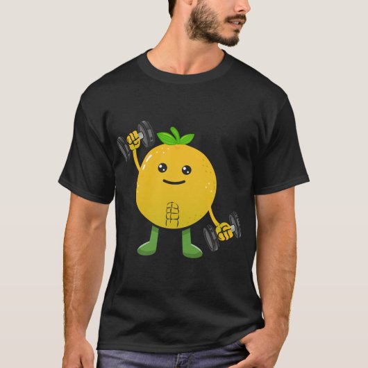 Grapefruit, Fruchtkostüm Workout Bodybuilding Lif T-Shirt (Vorderseite)