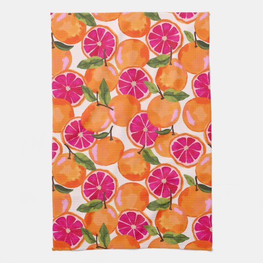 Grapefruit Geschirrtuch (Vertikal)