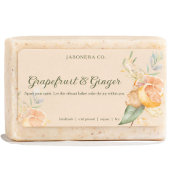 Grapefruit Ginger Handmade Soap Label Sticker Adressaufkleber