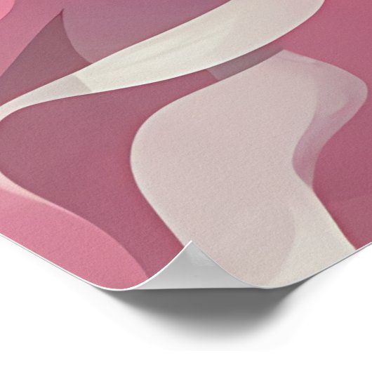 Grapefruit im rosa Hintergrund, lebhaft und frisch Poster (Ecke)