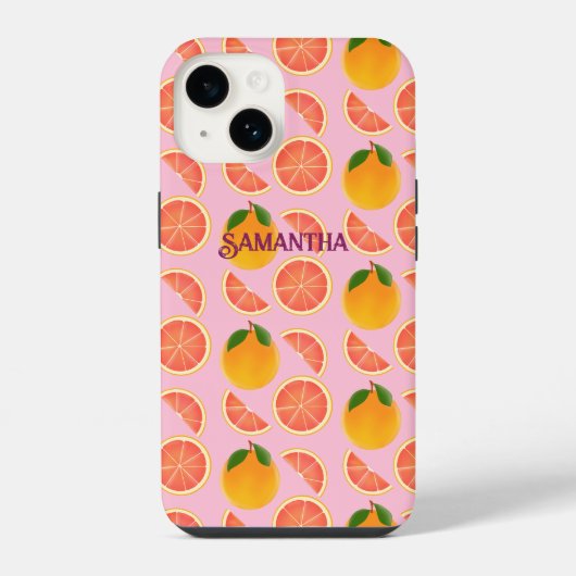 Grapefruit iPhone Hülle (Rückseite)