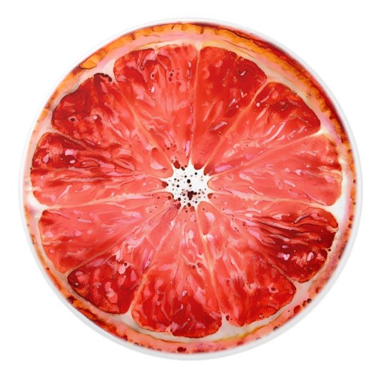 Grapefruit Keramikknauf (Vorderseite)