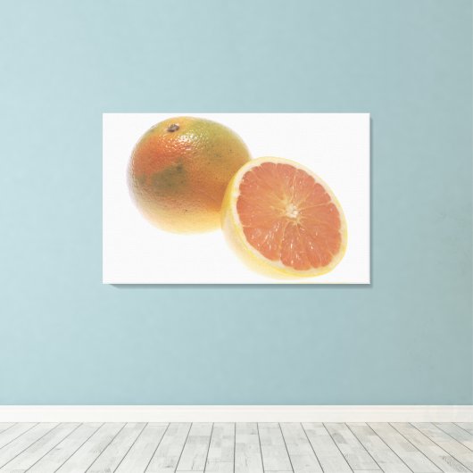 Grapefruit Leinwanddruck (Insitu (Holzboden))