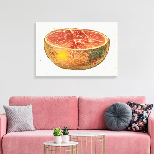 Grapefruit Leinwanddruck (Insitu (Wohnzimmer))