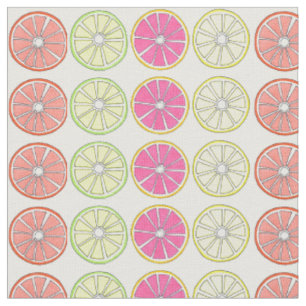 Grapefruit Lemon Limon Orange Citrus Fruchtscheibe Stoff