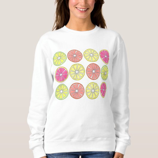 Grapefruit Lemon Limon Orange Citrus Sweatshirt (Vorderseite)