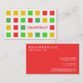 GRAPEFRUIT (Mod-Quadrate) Visitenkarte (Vorne/Hinten)