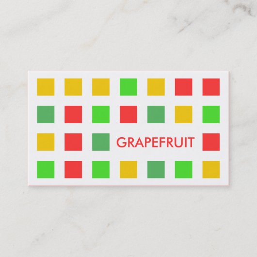 GRAPEFRUIT (Mod-Quadrate) Visitenkarte (Vorderseite)