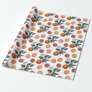 Grapefruit/Orange Geschenkpapier