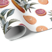 Grapefruit/Orange Geschenkpapier (Rolleneckpunkt)