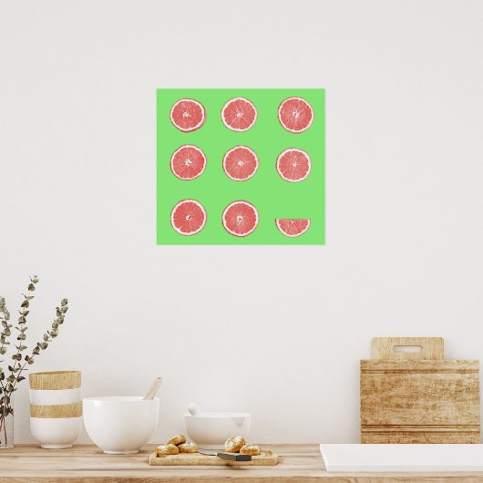 Grapefruit Poster (Küche)