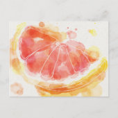 Grapefruit Postkarte (Vorderseite)