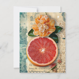 Grapefruit Postkarte