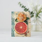 Grapefruit Postkarte (Stehend Vorderseite)