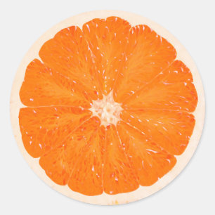 Grapefruit Runder Aufkleber