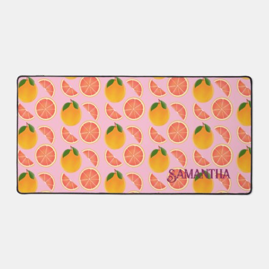 Grapefruit Schreibtischunterlage (Vorderseite)