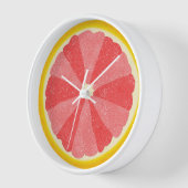 Grapefruit Slice Pop Art Minimalistische Küche Küc Wanduhr (Winkel)