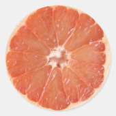 Grapefruit Slice Runder Aufkleber (Vorderseite)