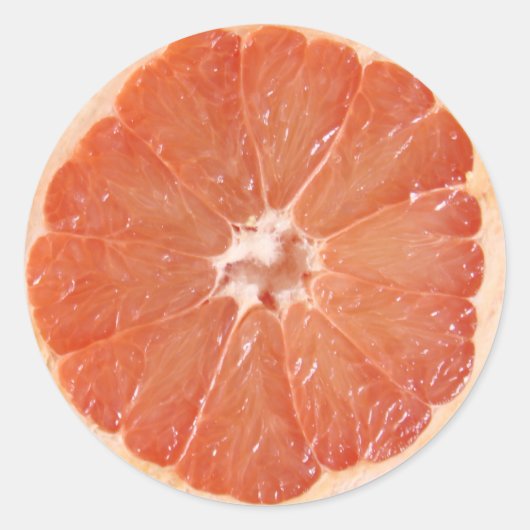 Grapefruit Slice Runder Aufkleber (Vorderseite)